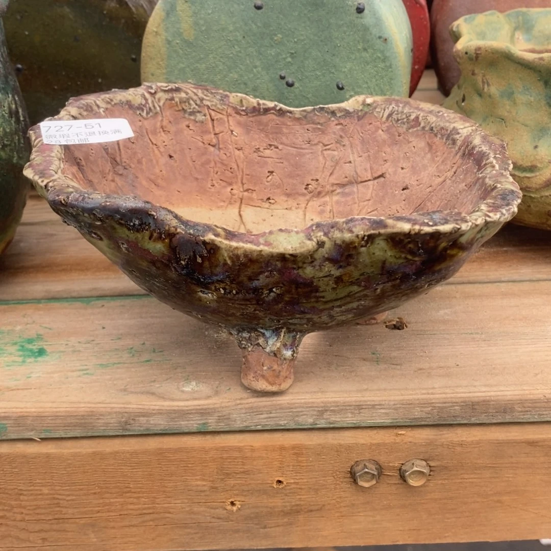 51号多肉盆口径15老青铜盆