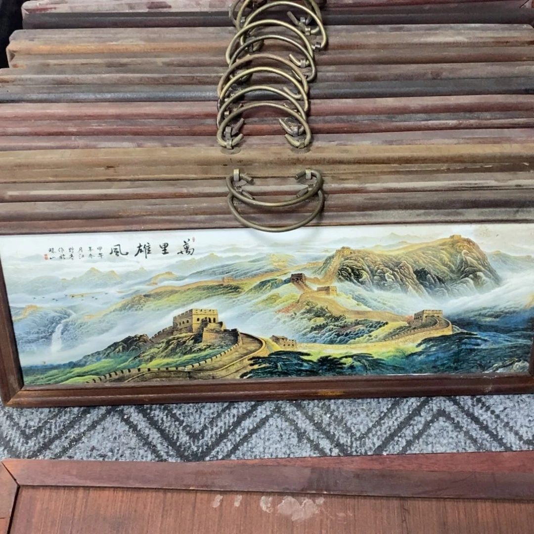 瓷片53*21 景德镇瓷板画柴窑烧制