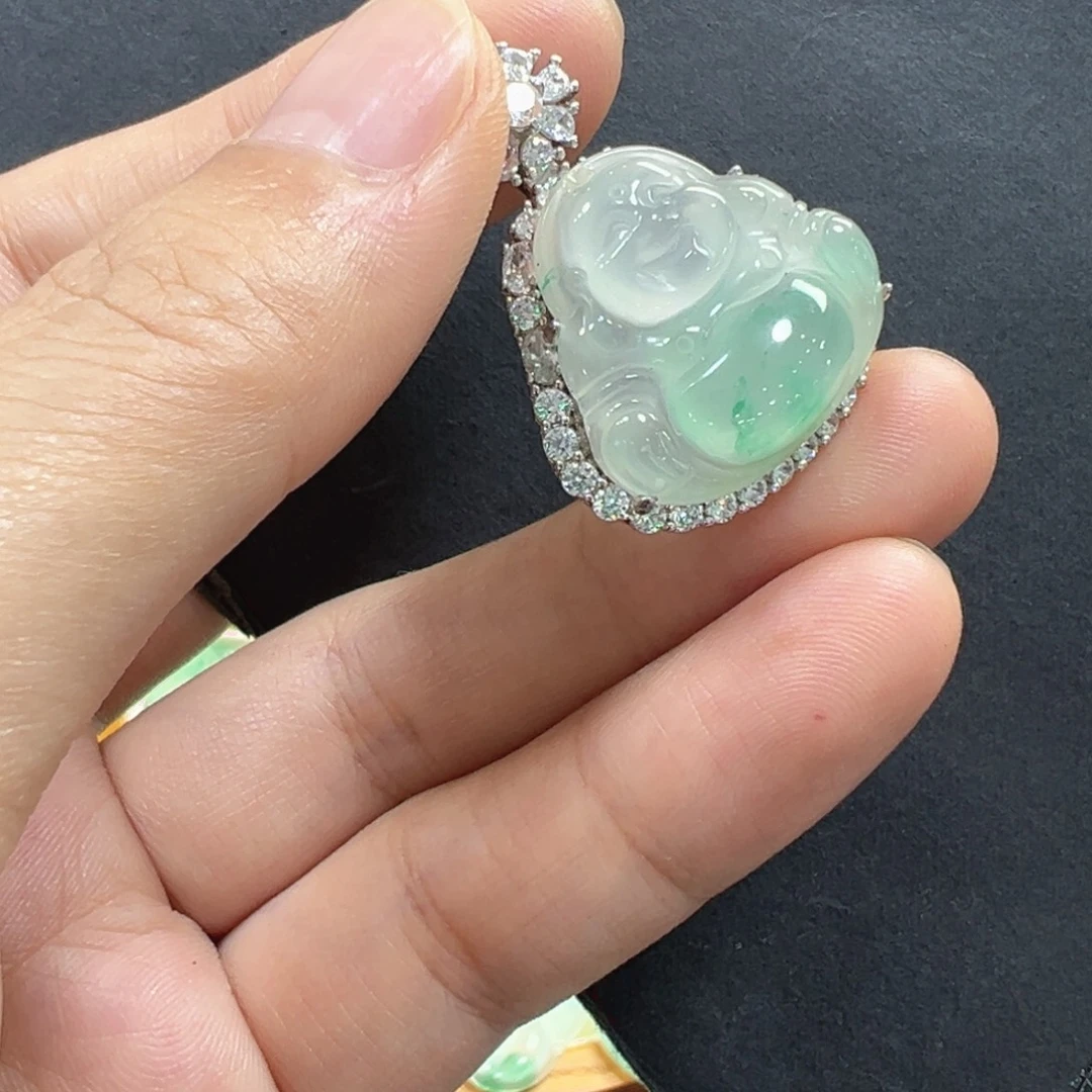 石英质玉银S925镶嵌颈饰