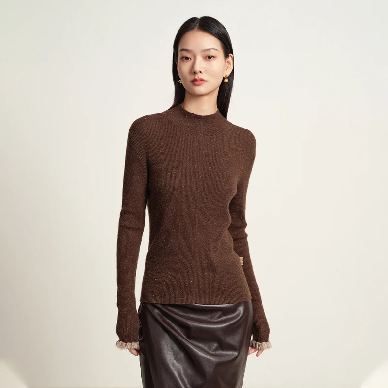 EP YAYING雅莹女装 圆领修身打底衫针织衫 秋冬新款9909A