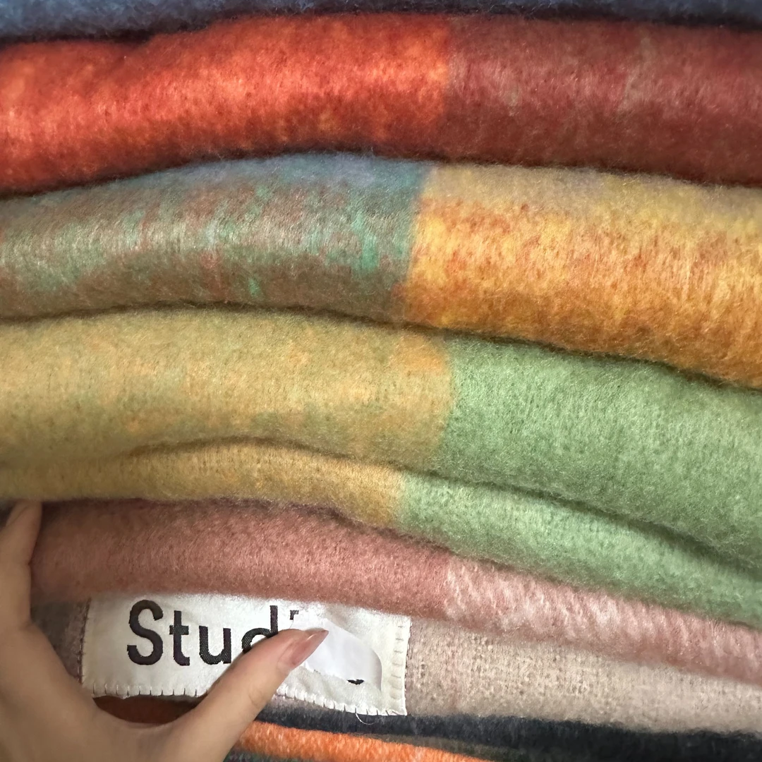 洋气围巾围脖拉毛厚款时尚成人保暖多色高品质韩版