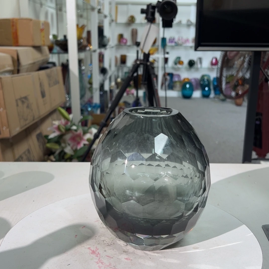 幻彩琉璃花瓶纯手工制品16高度