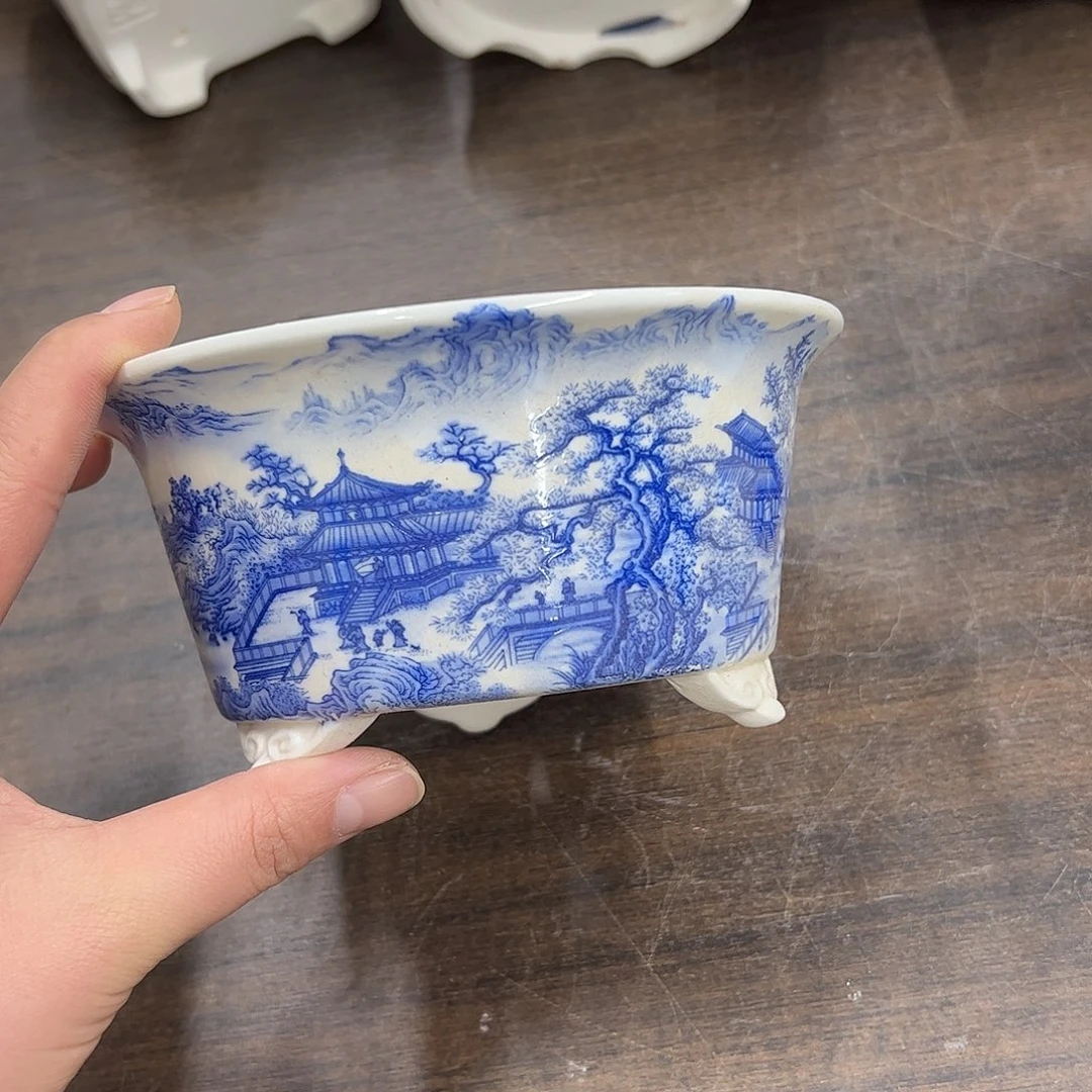 紫砂花盆197号微瑕15/7.5cm