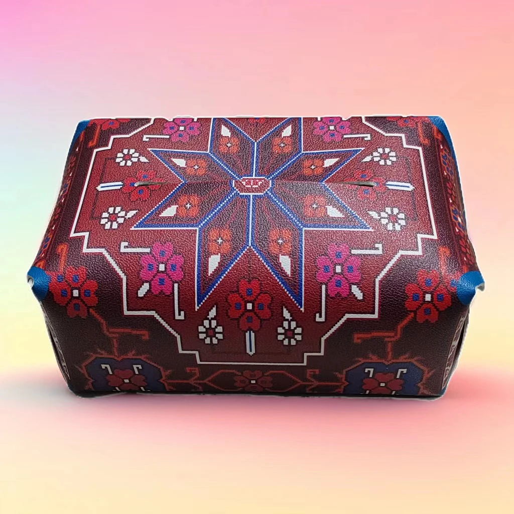 新疆复古德莱斯中式创意纸袋纸盒客厅轻奢茶几风车卧室精致纸巾盒