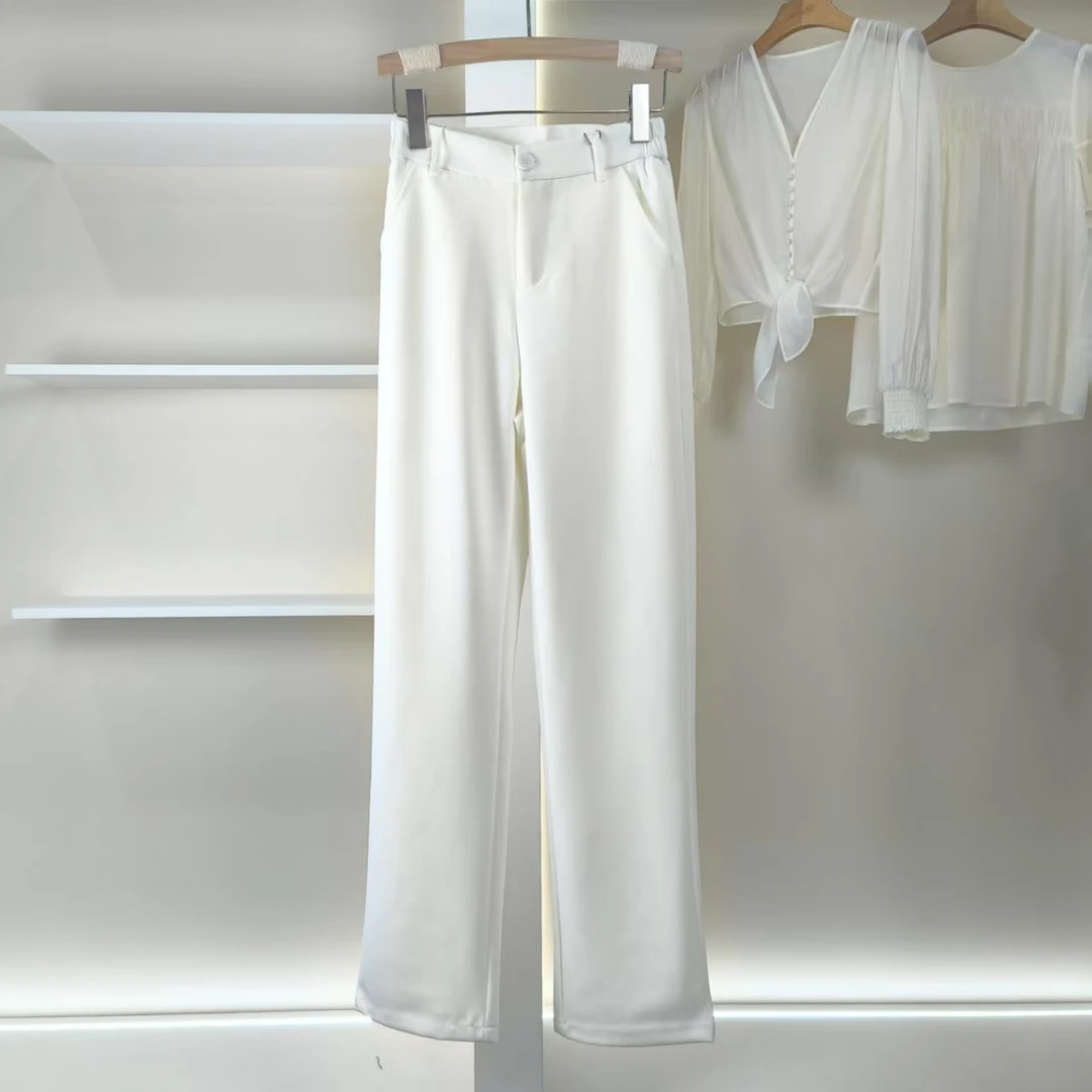 麦迪尚品  50410110简约时尚西装高个子休闲裤春秋女装品牌撤柜