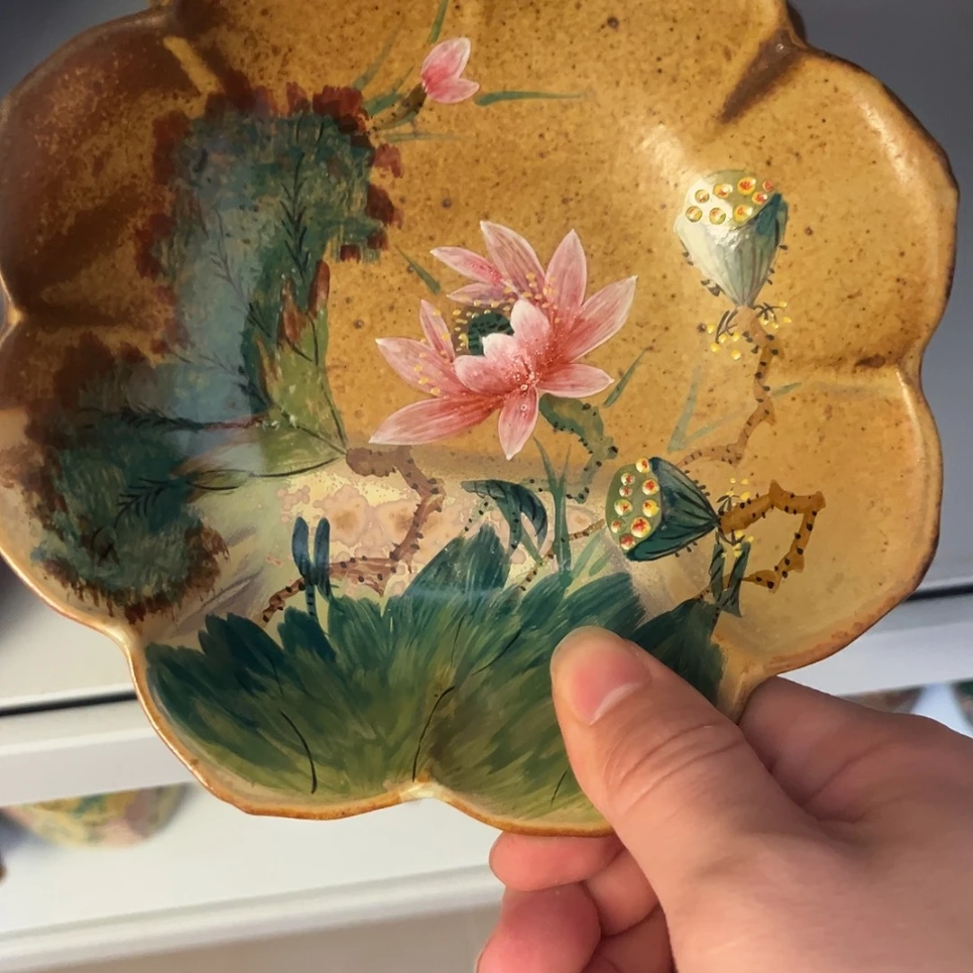 柴烧手工手绘陶瓷
