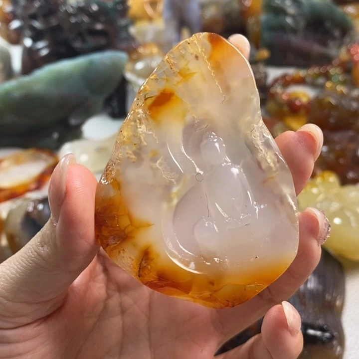 玛瑙/玉髓吊坠(不含链)未镶嵌