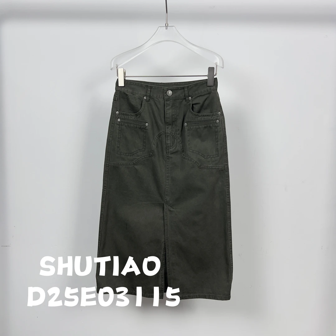 【SHUTIAO】2025夏季：新款小众设计款裙子D25E03115