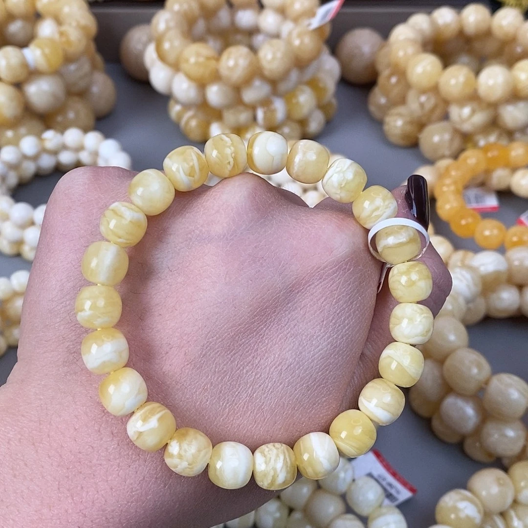 蜜蜡未镶嵌珠宝奇石12.1g9.5mm