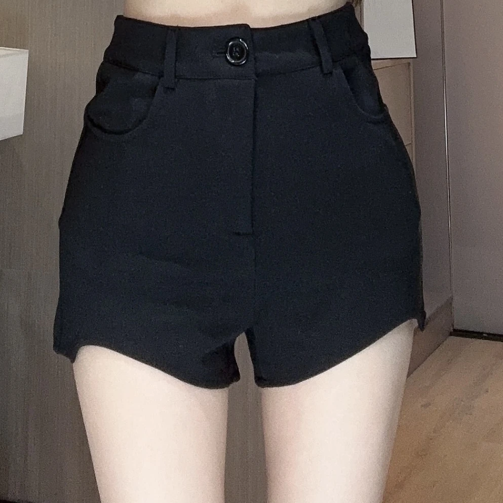 【彤彤推荐】秋季新款高腰辣妹百搭不规则A字阔腿裤Y8084