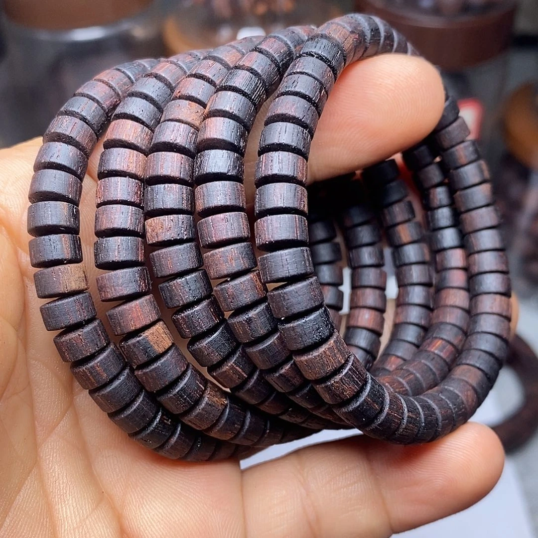 木4 X7缅甸小叶降真香软油麻丝手串