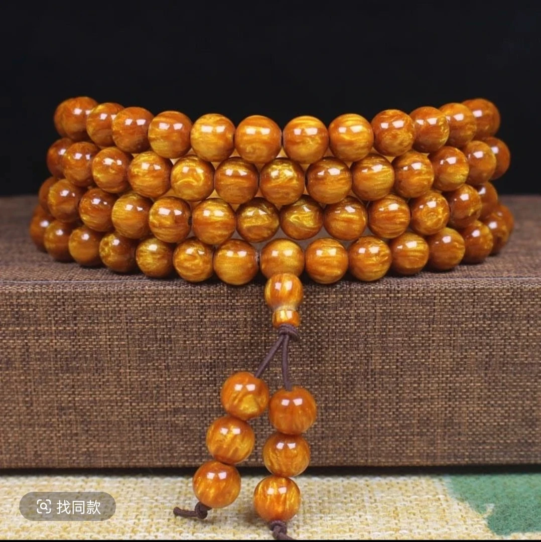 （不是木头）金丝海柳0.8*108颗  025