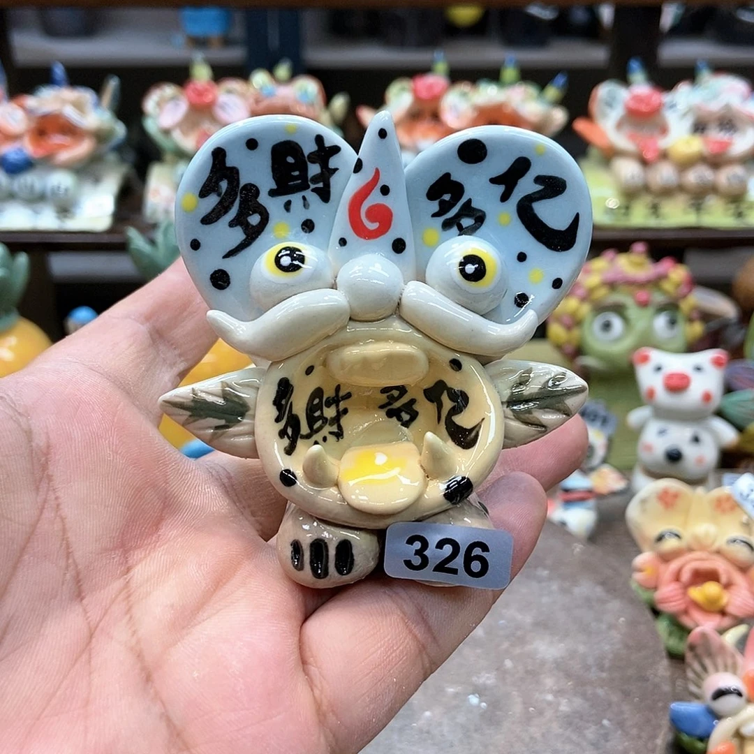 摆件直播间手工陶瓷摆件326