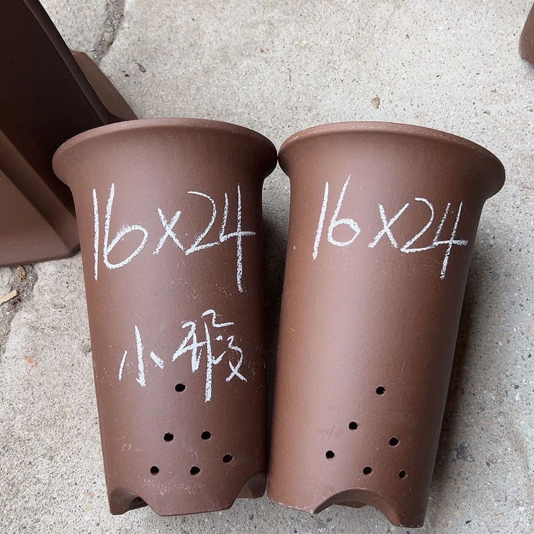 花盆紫砂宜兴紫砂花盆2只