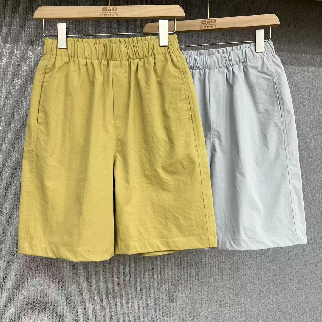 宽松版！松紧腰女士休闲短裤