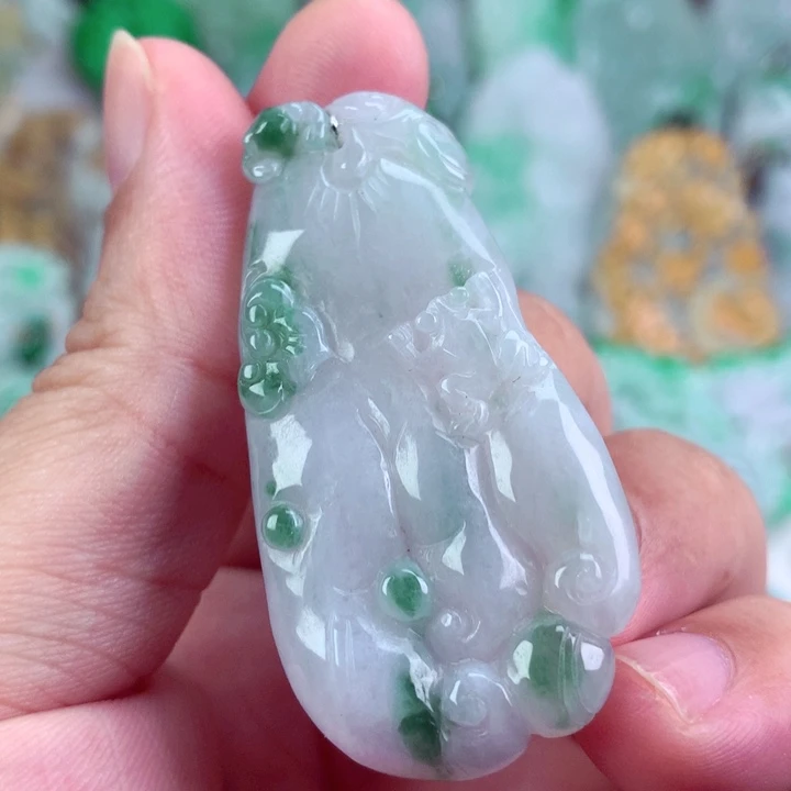 翡翠未镶嵌吊坠(不含链)