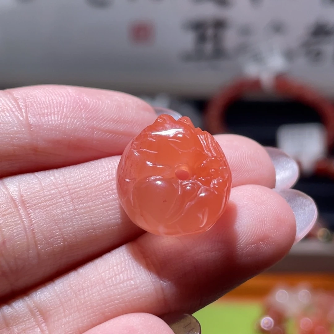 南红玛瑙未镶嵌挂件13129