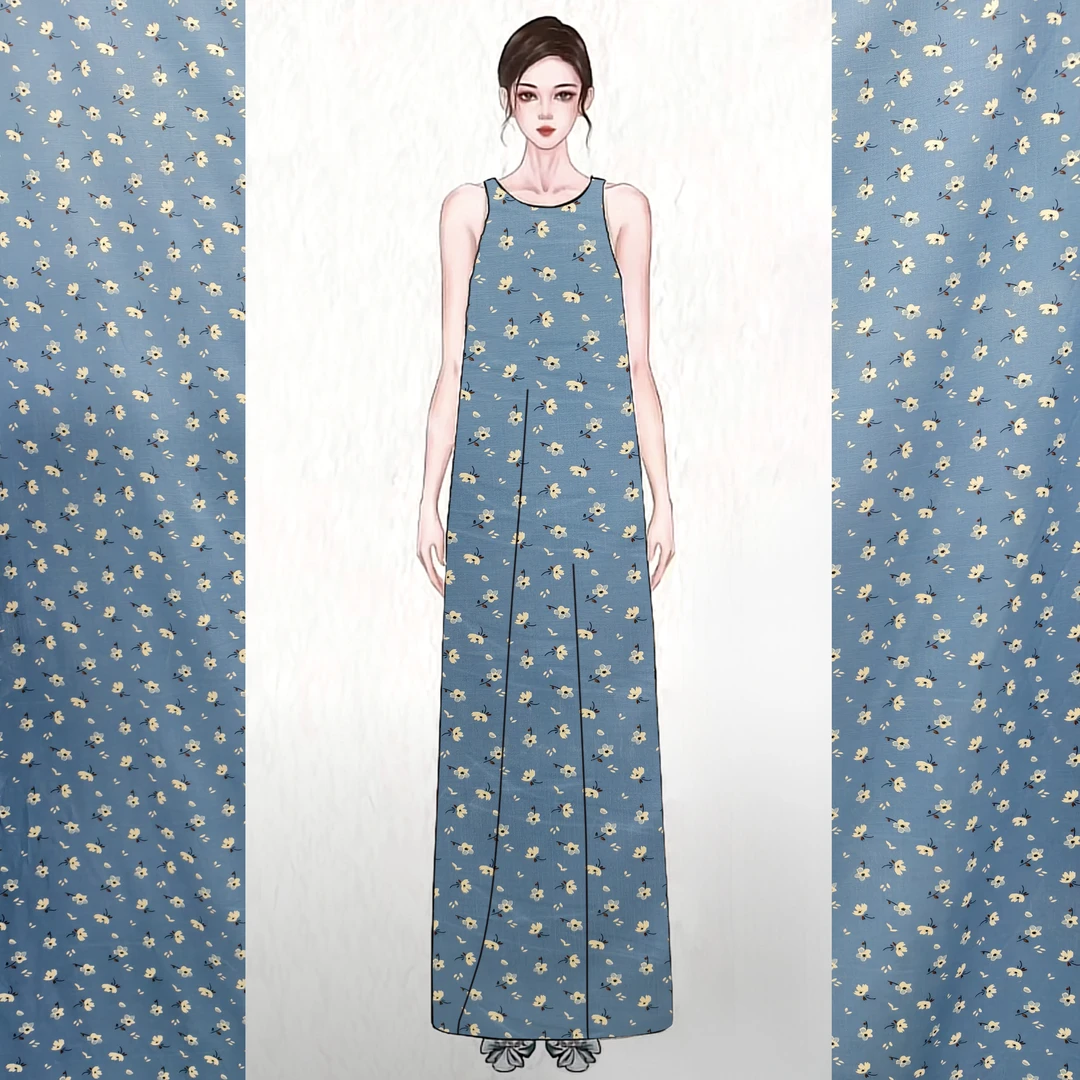 【碧落繁星】人棉棉绸支持米数定制面料特价批发手工布料工厂直发