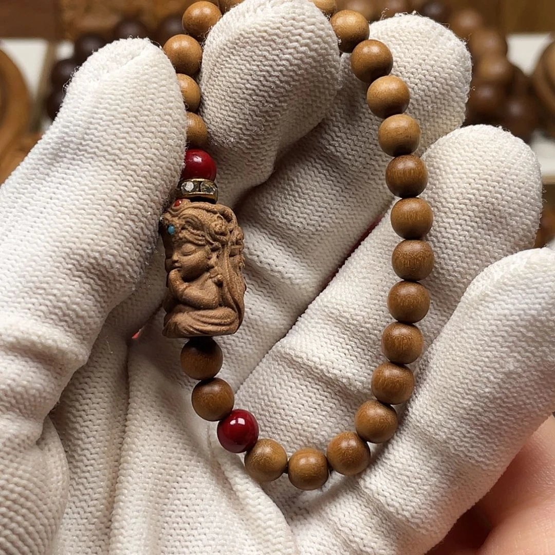 檀香木手串/手链老山檀香06单圈