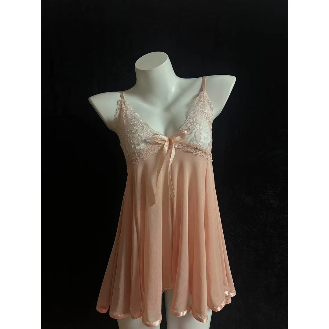 （轻语少女）蝴蝶吊带睡裙