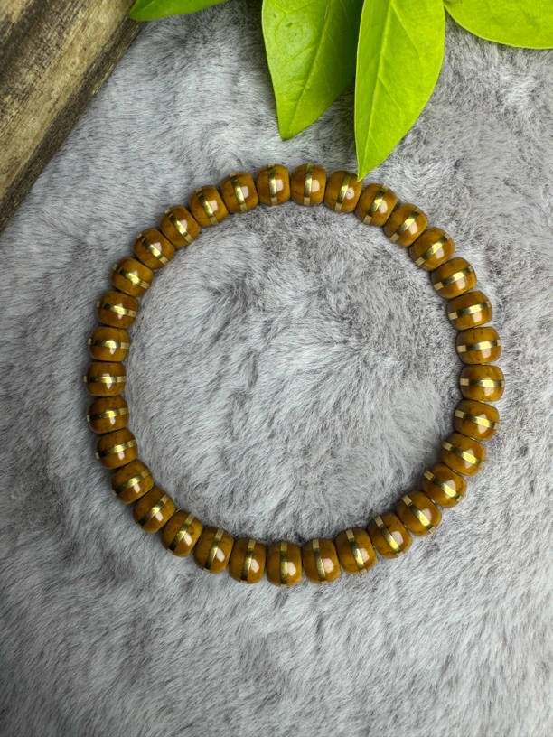 紫金鼠纯肉一线天直切手串