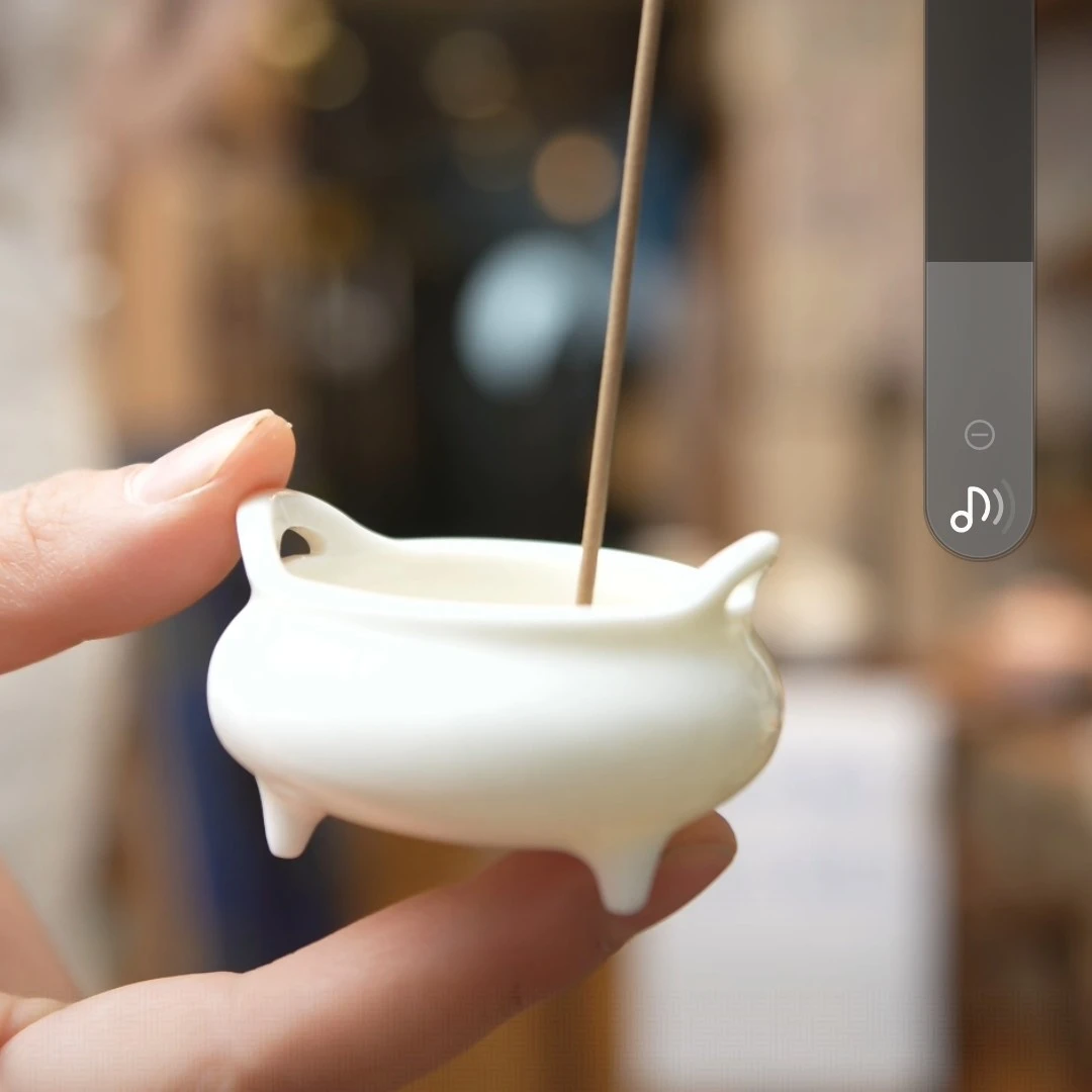 迷你纯白小香炉  一个