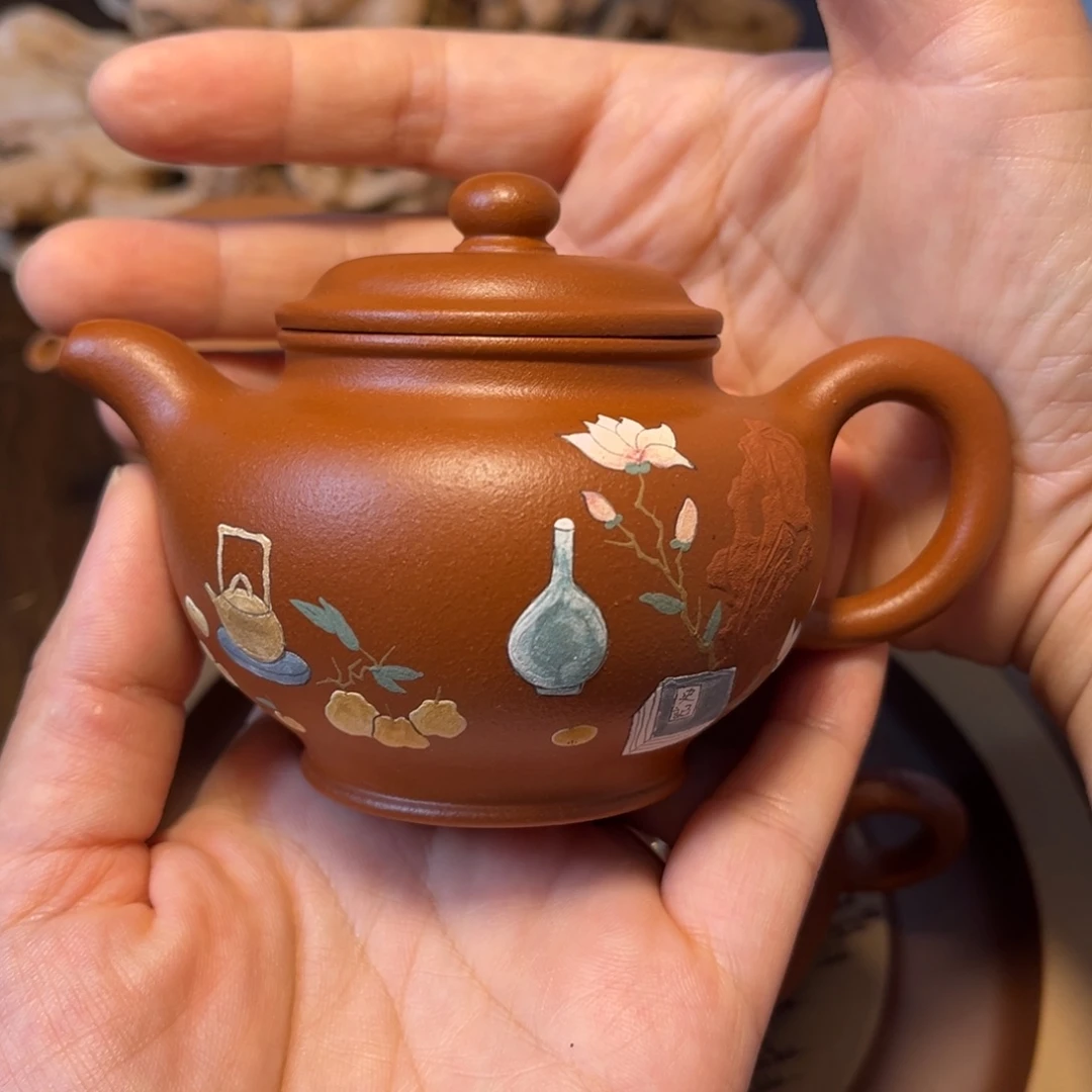 执***r紫砂茶壶宜兴紫砂茶具半手工制作