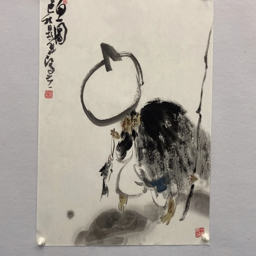 国画墨鱼精品墨鱼精品