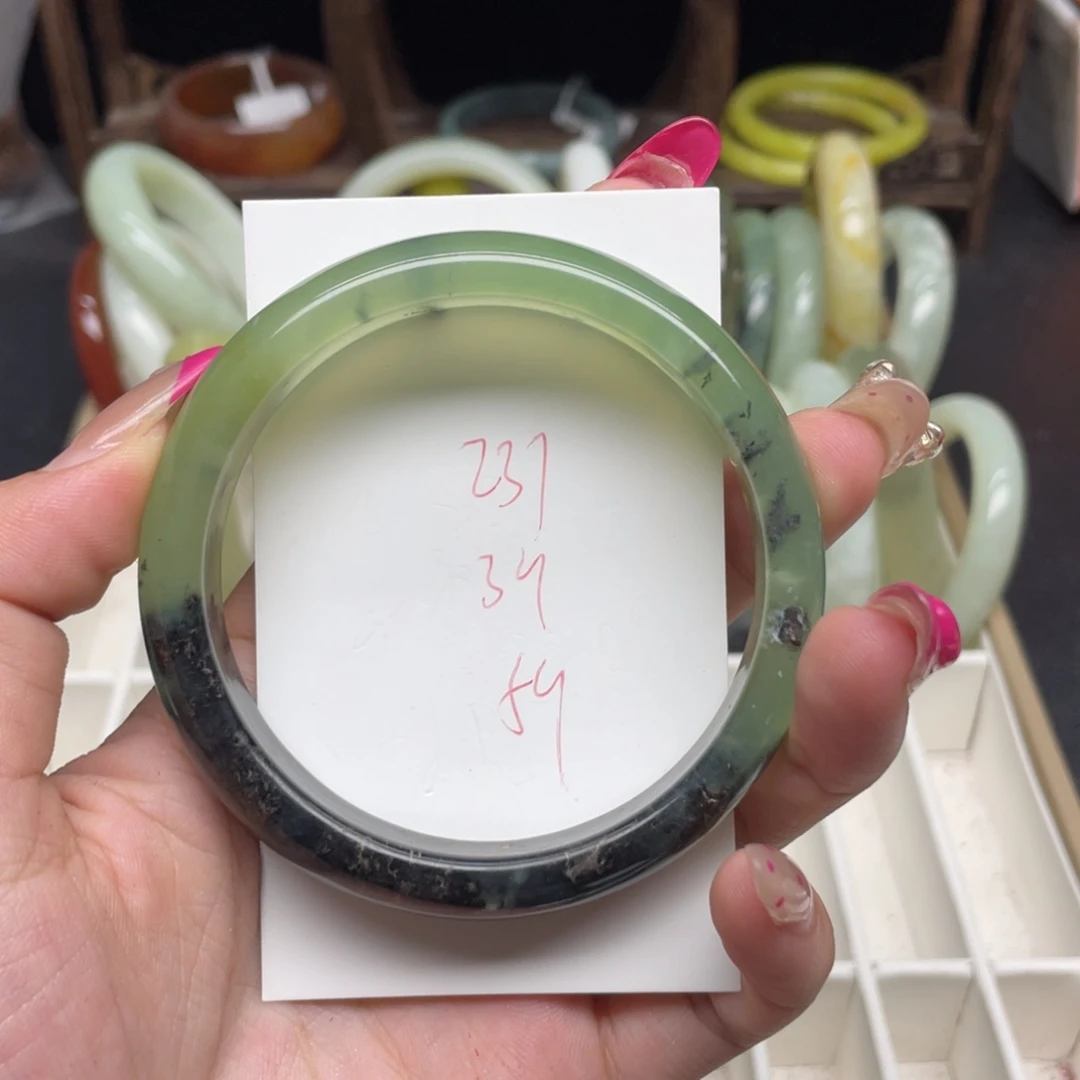 未镶嵌蛇纹石玉手镯