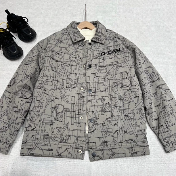22733高端童装潮牌青少年夹棉翻领夹克外套W3