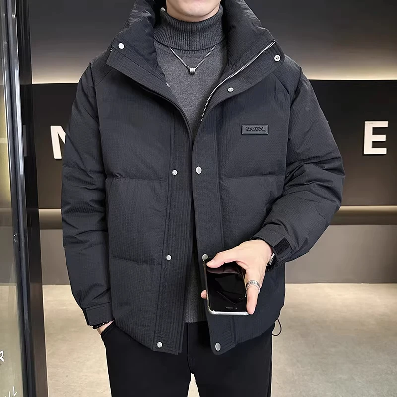 高级感2025新款美式休闲羽绒服男款冬季加厚防寒保暖时尚百搭外套