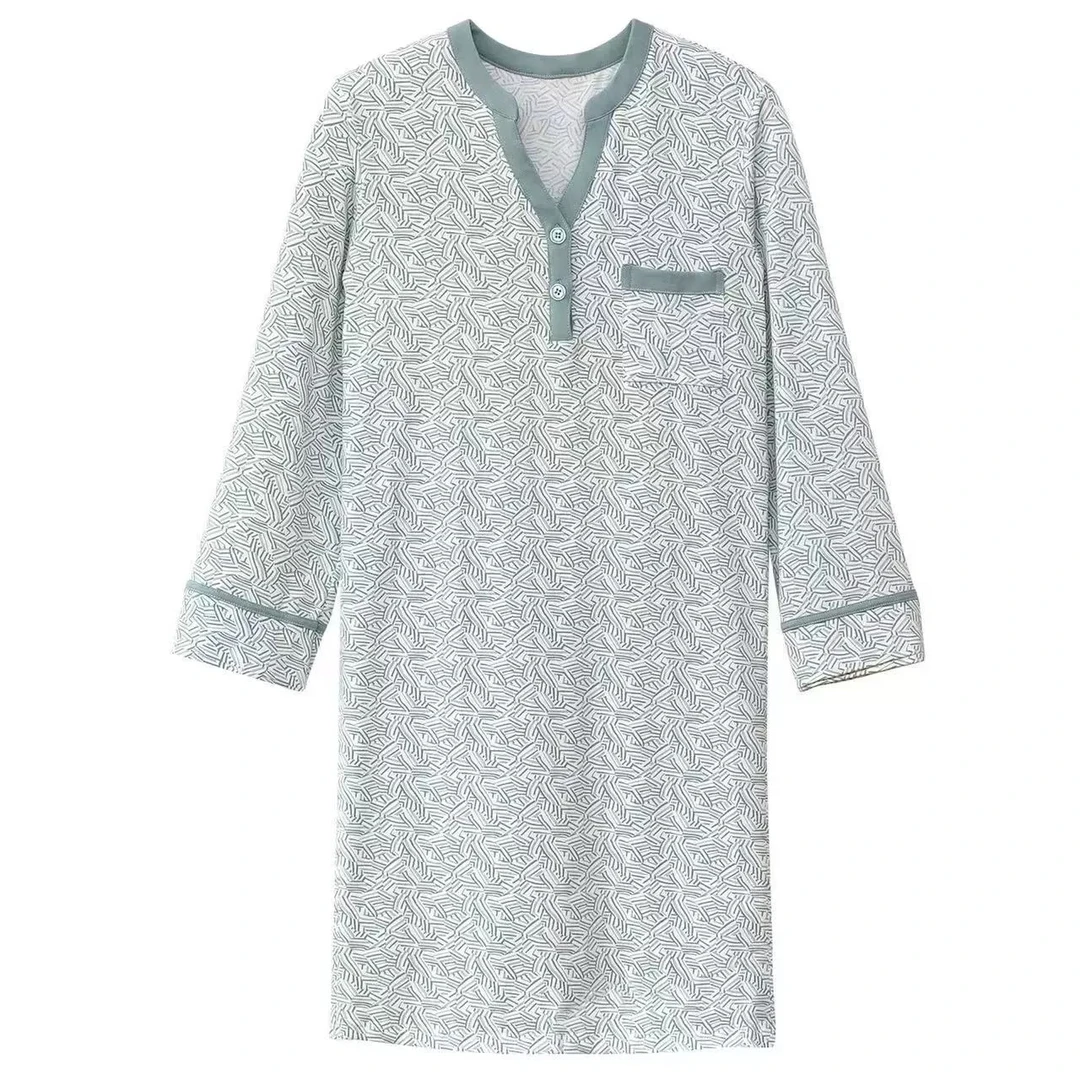 【外贸仓清货】睡裙家居服睡衣女春秋长袖宽松韩版百搭休闲春夏