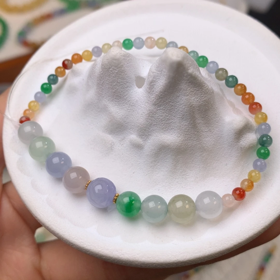 翡翠散珠冰种多宝