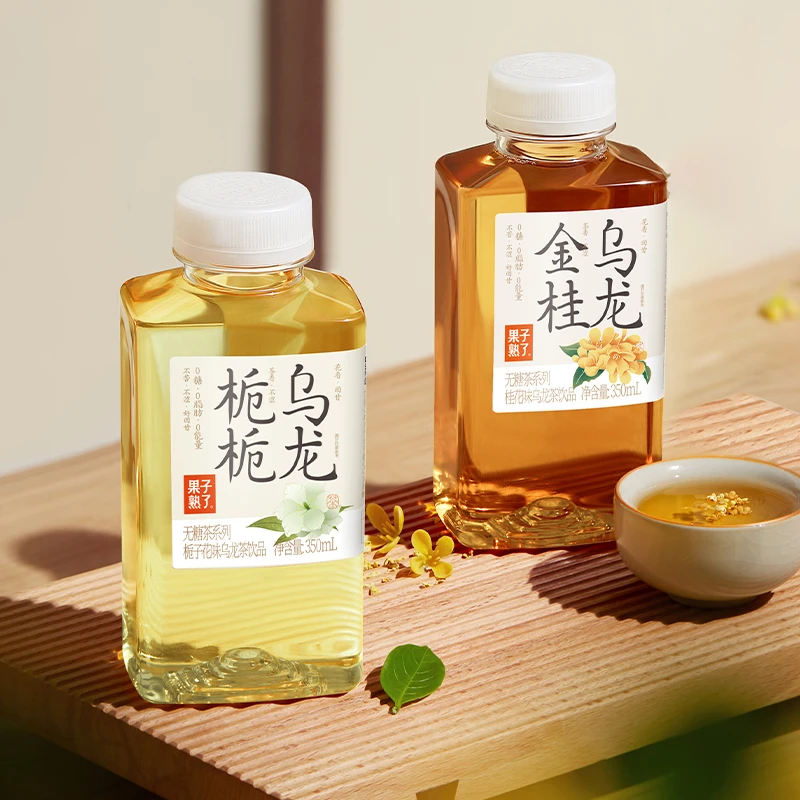 果子熟了无糖茶金桂乌龙栀栀花香味350ml*12瓶饮料[26年3月到期]