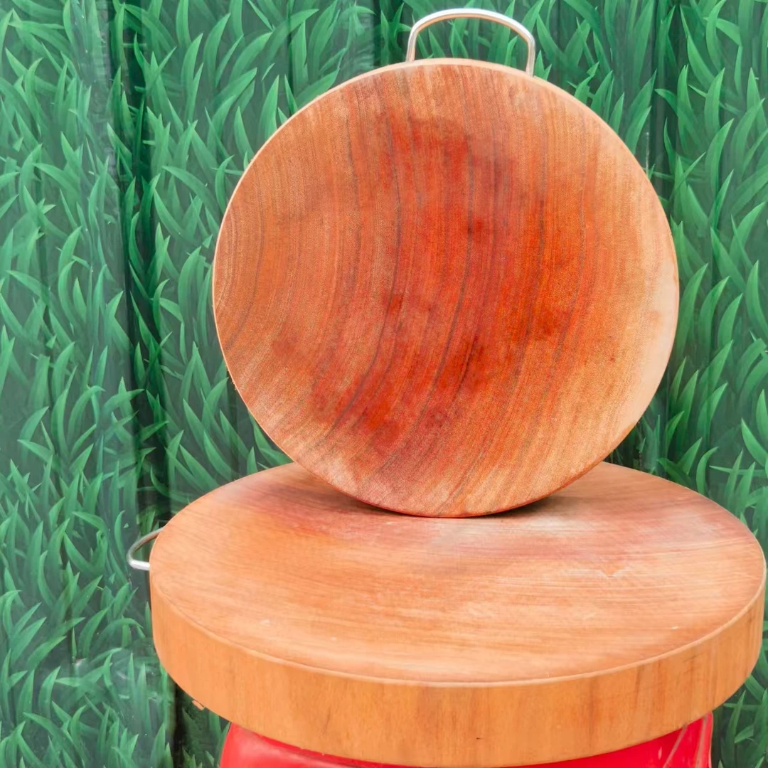 5CM厚正宗花梨木实菜板耐砍耐剁整木整切砧板家用商用墩案板圆形