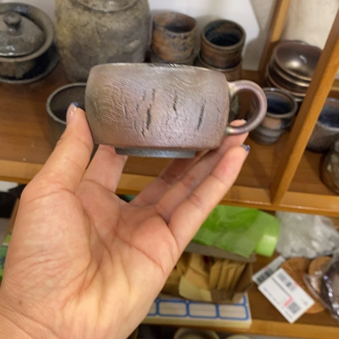 建水紫陶柴烧咖啡杯