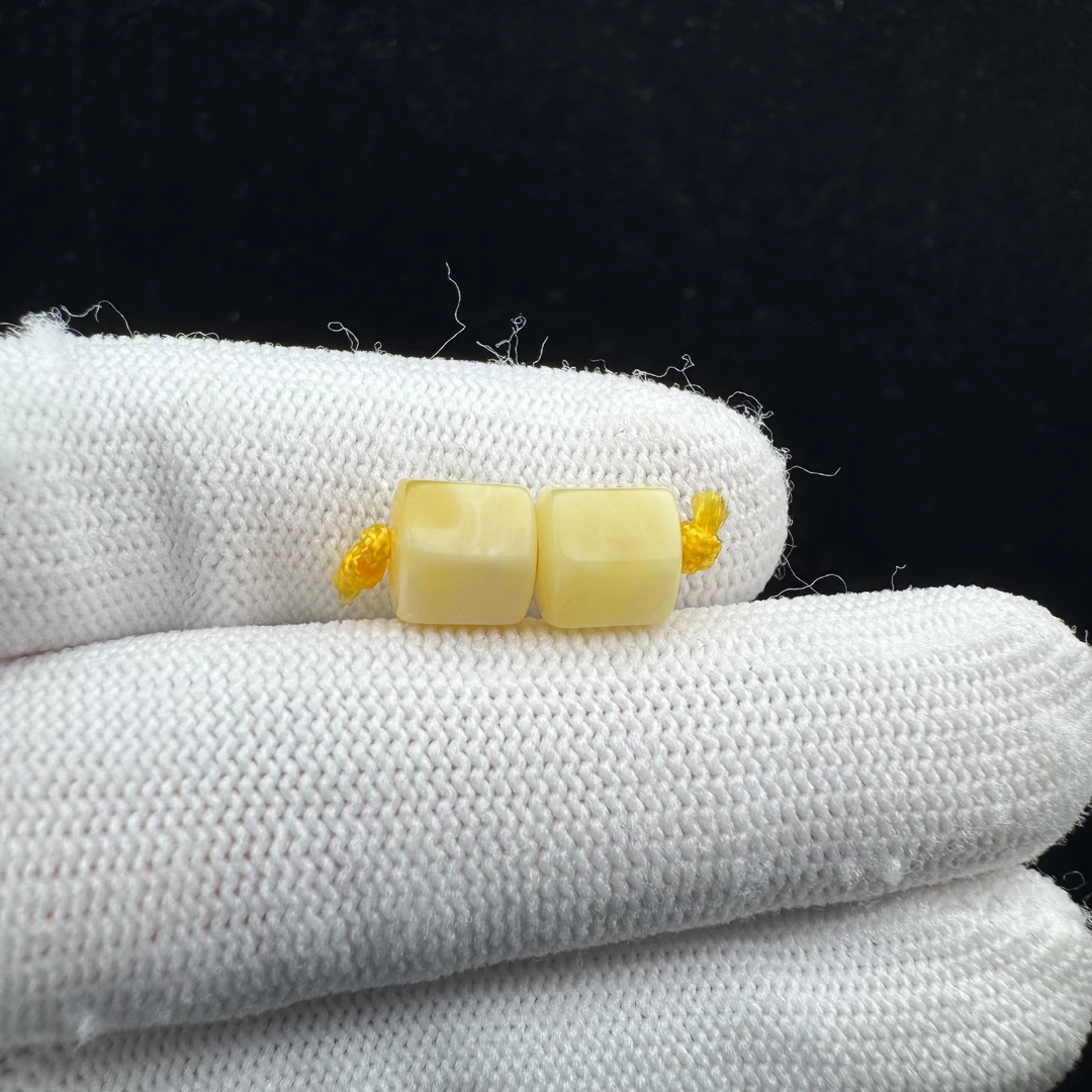 J2897天然矿源蜜蜡 墩子 7.3mm支持复检假一罚四