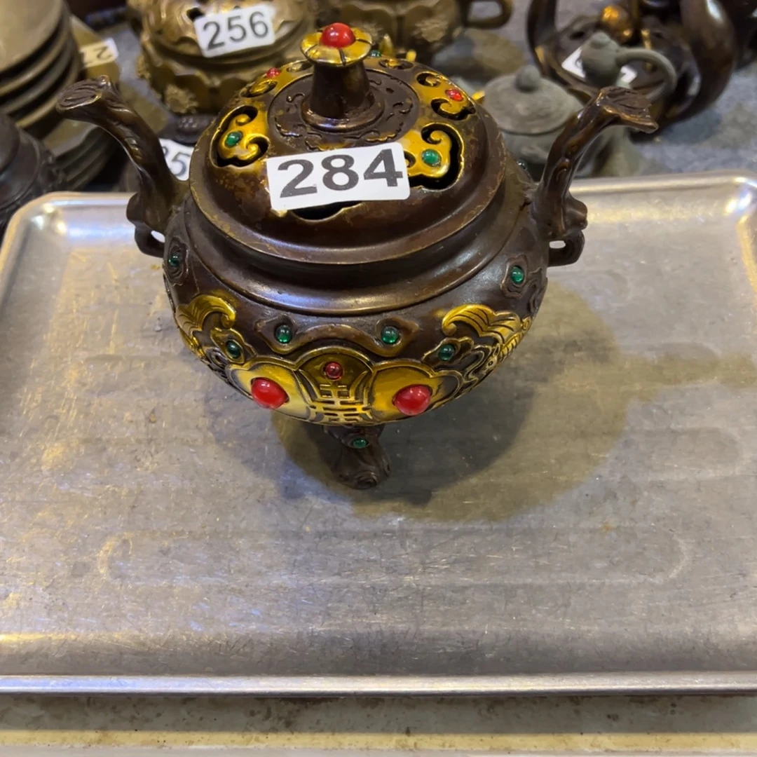 用***9黄铜摆件，文房摆件