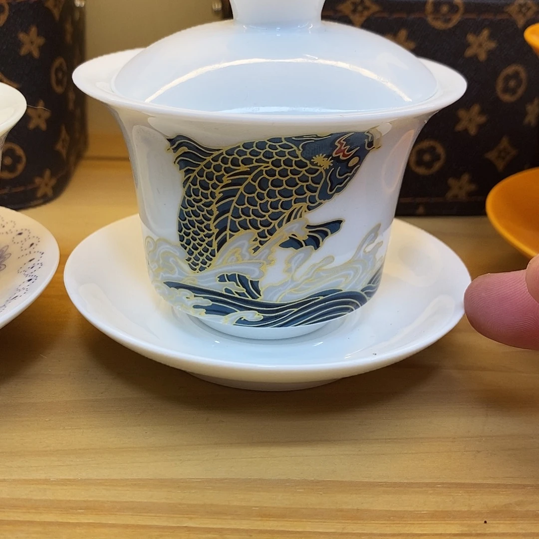 盖碗里的水煮开后