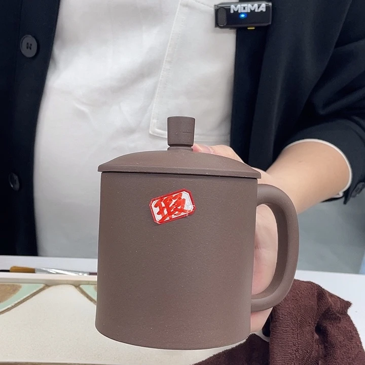 茶杯紫砂微瑕正气杯紫泥