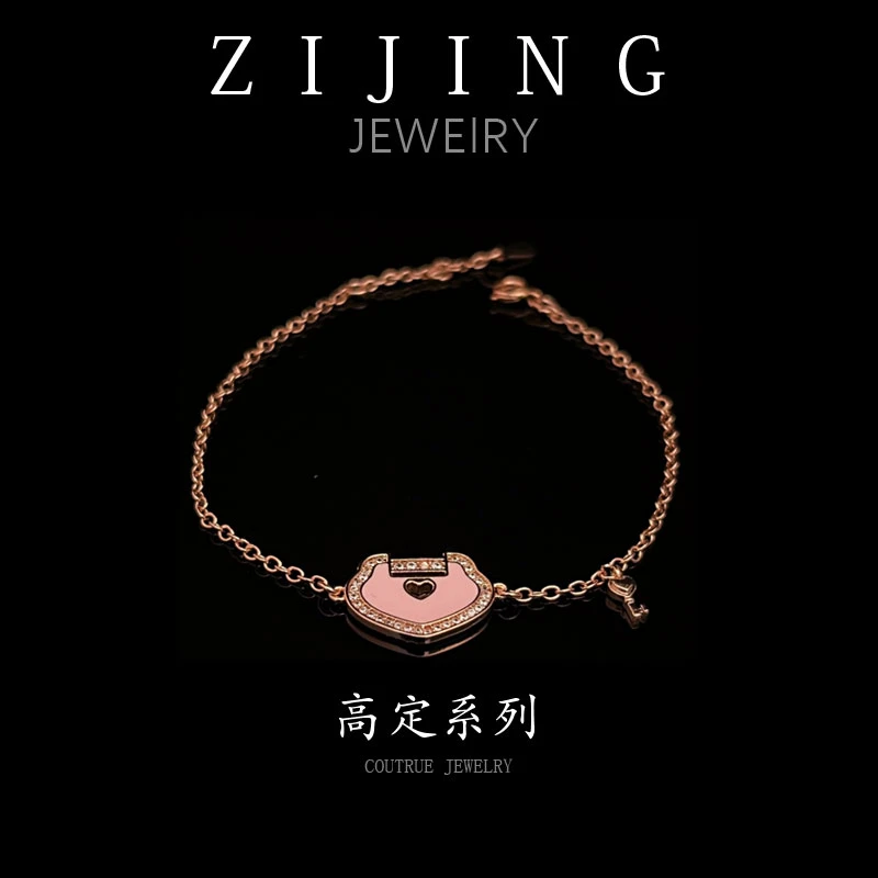 925银合成锆石手链 CC6049  高定系列 925手链  16+3CM