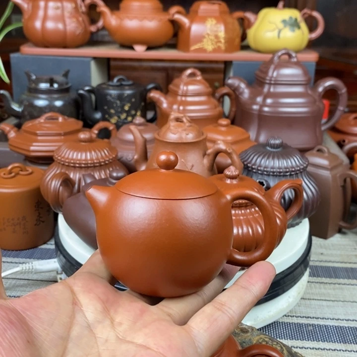 紫砂茶壶全手工西施130cc原矿赵庄朱泥特价