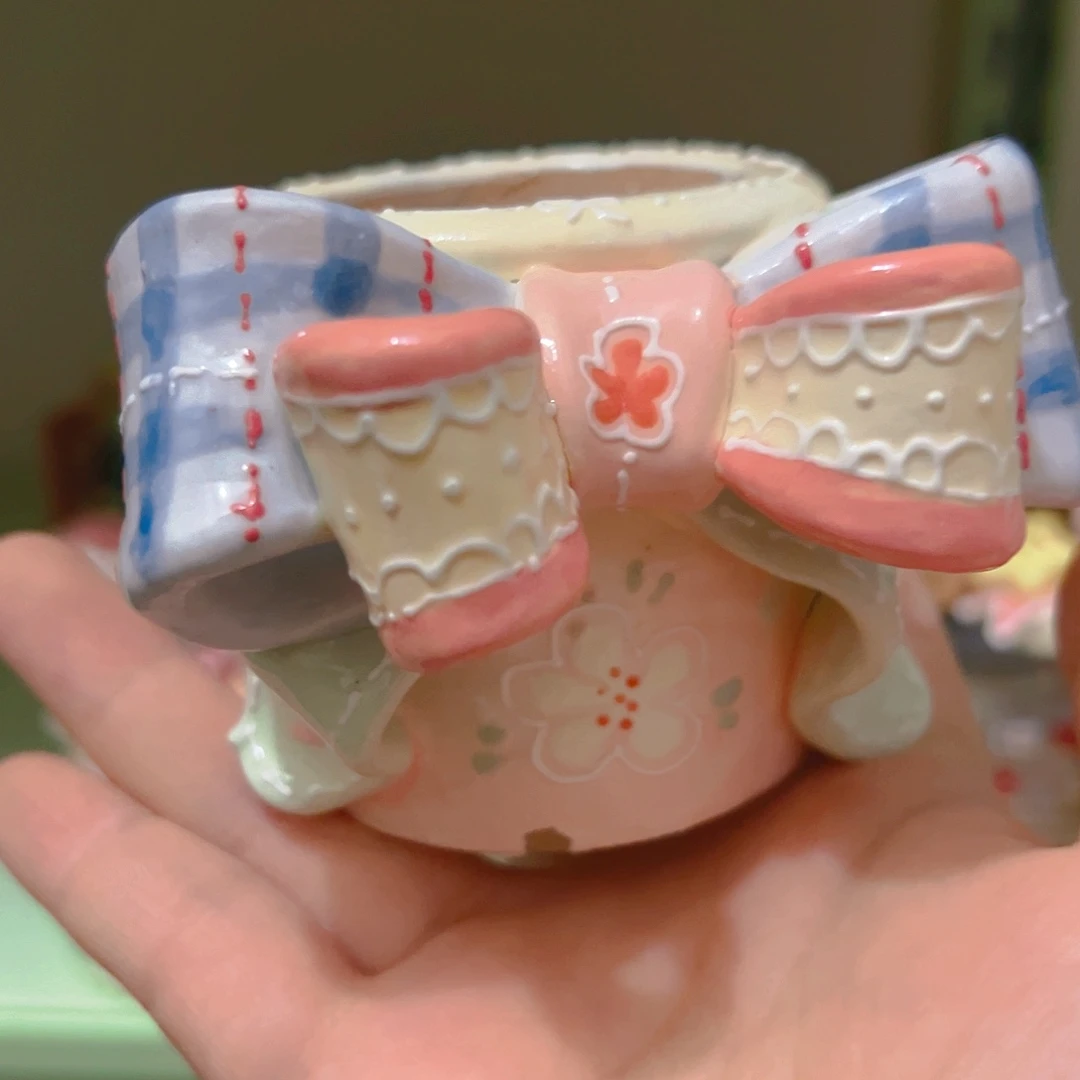 双十二微瑕福福手工多肉花盆