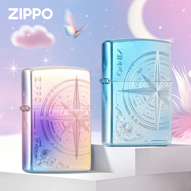 ZIPPO/之宝打火机 幻彩色爱情指南针送男士生日礼物防风渐变 DYF1