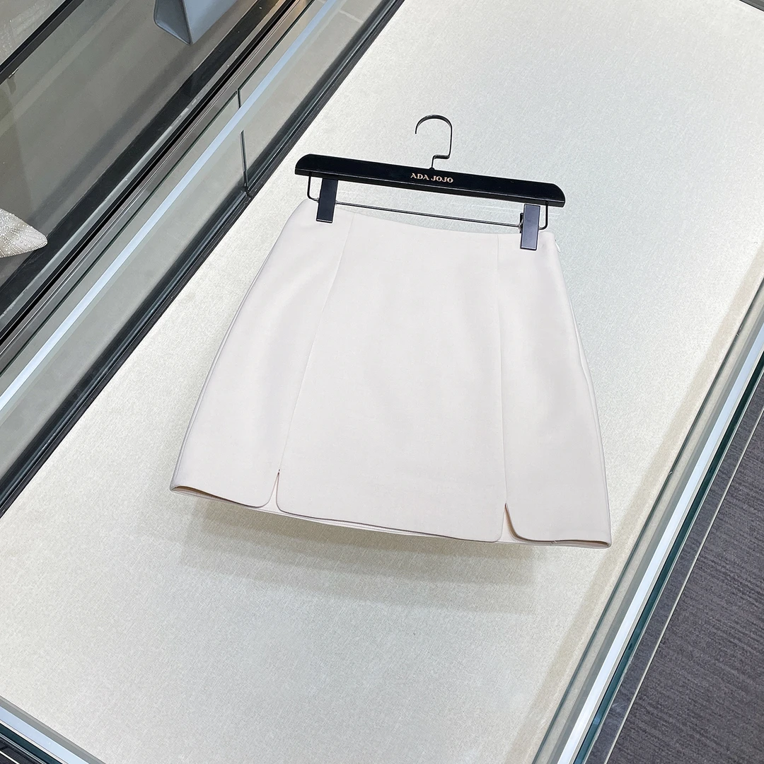夏季新款女装法式休闲通勤简约纯色短款半裙DY4095