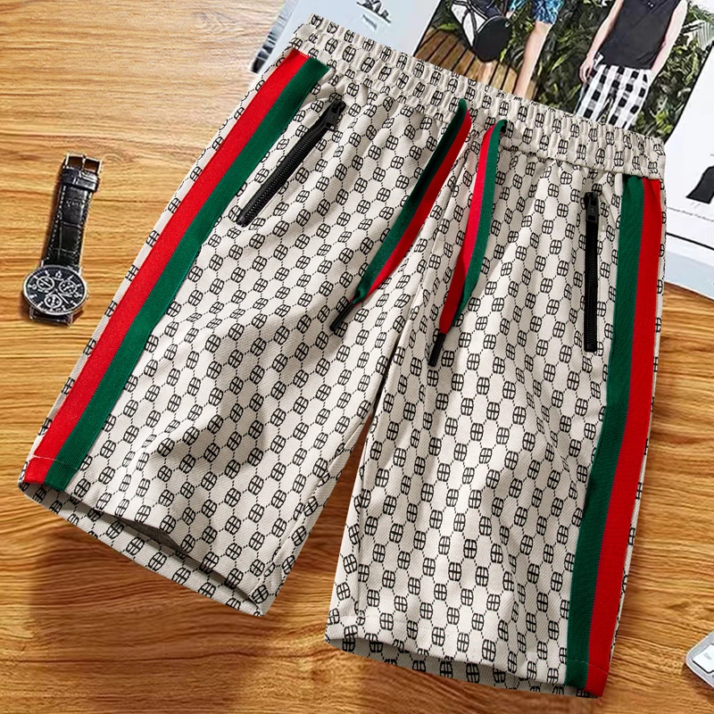 时尚夏季冰丝新潮短裤8079