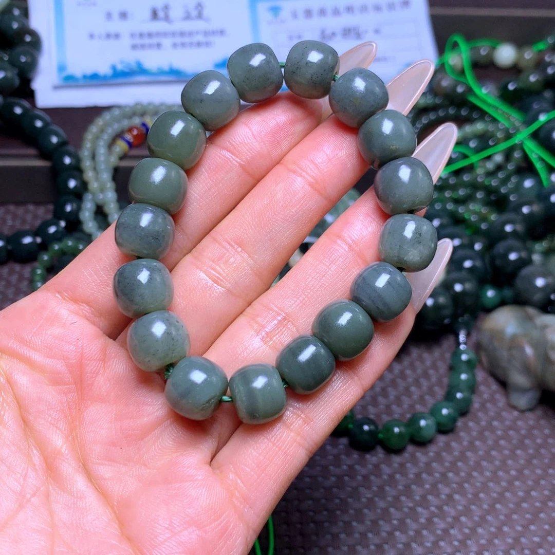 未镶嵌手串和田玉卡12