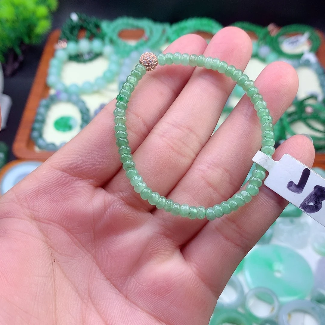 翡翠未镶嵌项链手串