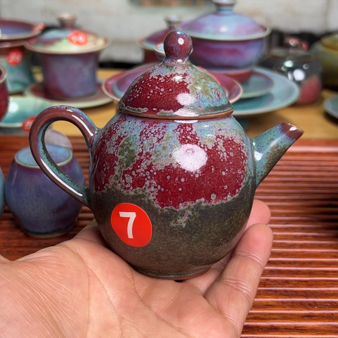 手工制作钧窑茶器