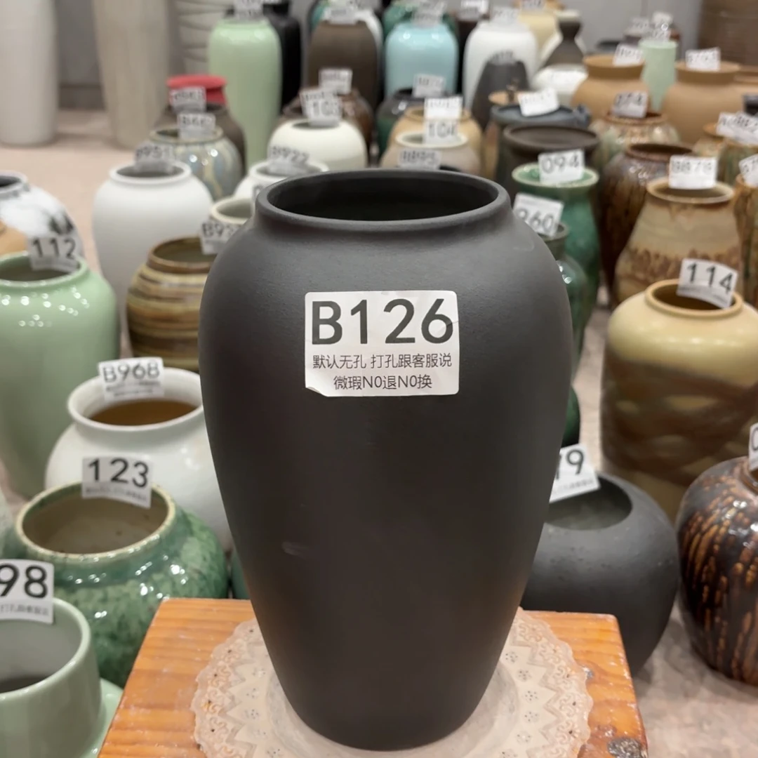 摆件瑕疵126 景德镇陶瓷花瓶高27口9.5